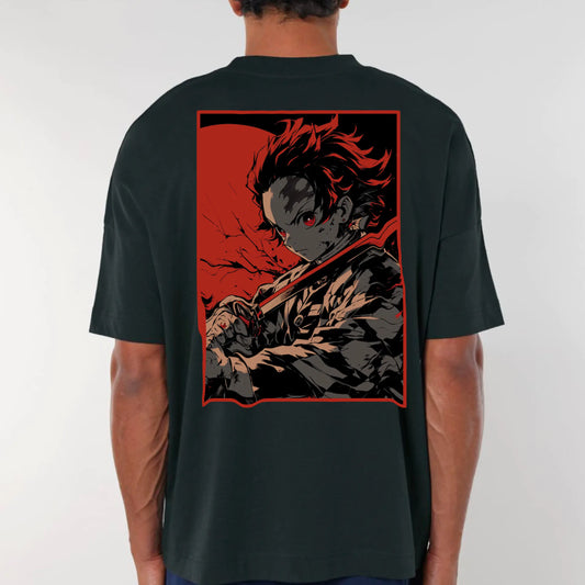 Kamado et son épée - T-shirt oversize - Univers Demon Slayer